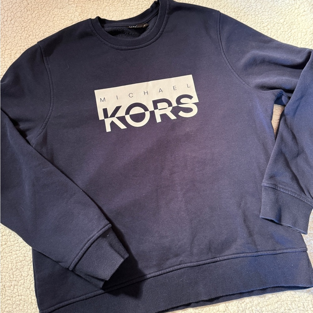 Michael Kors Men's Navy Crewneck Sweater. Size Large.